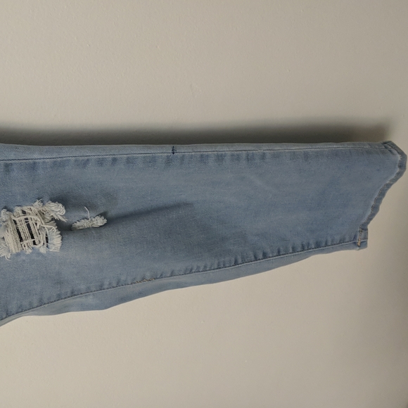 Skinny distressed washed out jeans - blue - Picture 5 of 7